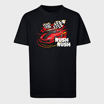 Mister Tee - Kids, Car Race Tee, black