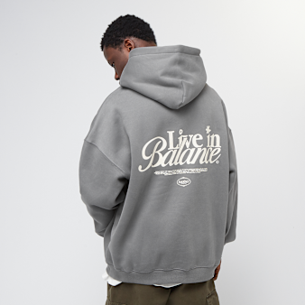 Another Cotton Lab, Live in Balance Heavy Oversized Hoodie, grey