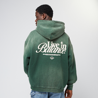 Another Cotton Lab, Live in Balance Oversized Zip Hoodie, green