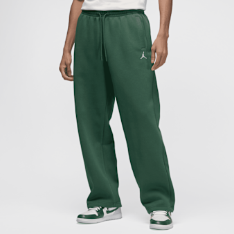 Jordan, Brooklyn Fleece Oversized Open-Hem Pants, green