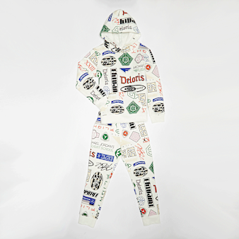 Jordan, JDB Michael Jordan Brooklyn All Over Print Fleece Pullover Set, beige