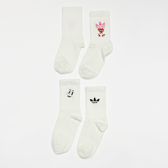 adidas Originals, 2 PACK - Nelson Valentines Crew Socks, white