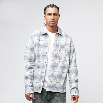 Dickies, FOREST CHECK SHIRT cypress, blue