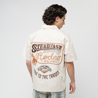 Smoke Rise, Western Short Sleeve Rodeo Shirt, beige