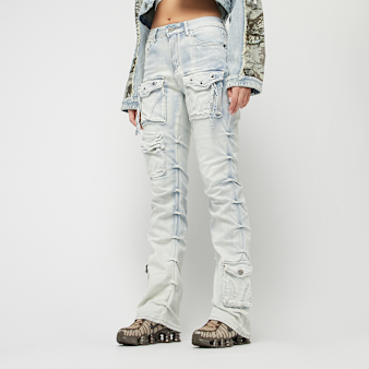 Smoke Rise, High Rise Stacked Side Pinching, blue