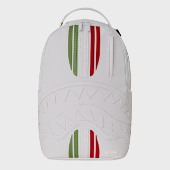 SPRAYGROUND, Italy Racing Stripes Backpack, white