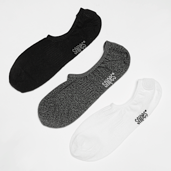 SNIPES, 3 PACK - Silicon invisble Socks, multi-colour