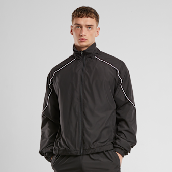 Urban Classics, Piped Panel Trackjacket, black