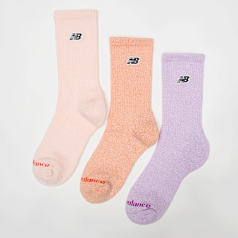 New Balance, 3 PACK - Patch Logo Seasonal Crew, multi-colour