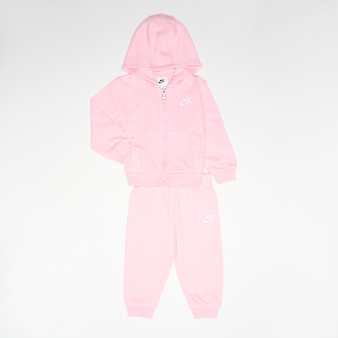 Nike, French-Terry Fullzip Club Set, light pink