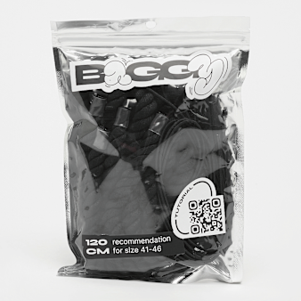 BAGGY, ROPE LACES 14mm SET 120cm, black