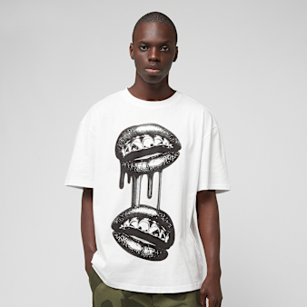 Mister Tee, Grillz Lips Oversize Tee, white