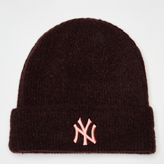 New Era, Female Wide Cuff Beanie New York Yankees, brown