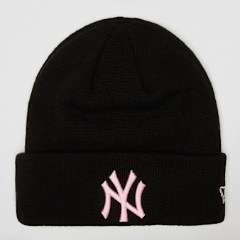 New Era, Female Essential Cuff Beanie New York Yankees, black