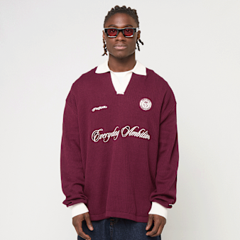 Pegador, Yemo Regular Longsleeve Knit Trikot Maroon Red, red