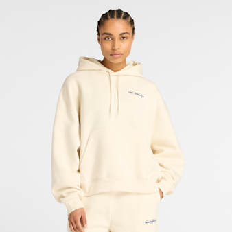 New Balance, Reimagined Fleece Oversized Hoodie black, beige