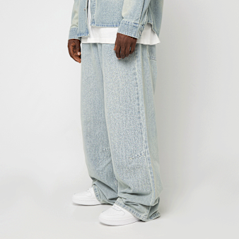 Karl Kani, OG K Washed Western Relaxed Baggy Jeans, blue