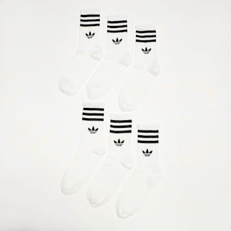 adidas Originals, 6 PACK - 3S CREW S  white, white