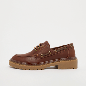 Decibel, Boatshoe bordeaux pu shiny, brown