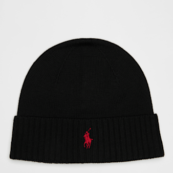Polo Ralph Lauren, FO HAT-COLD WEATHER-HAT dark granite hthr, black