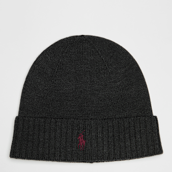 Polo Ralph Lauren, FO HAT-COLD WEATHER-HAT dark granite hthr, grey