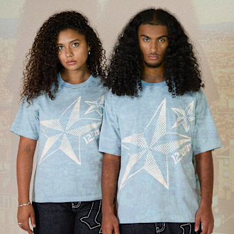 125mm x SNIPES, UV-Reactive Regular T-Shirt 125mm x SNIPES, blue