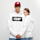 SNIPES, Hooded-Sweatshirt Box Logo, white