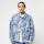 Karl Kani, OG Distress Camo Oversized Denim Jacket, blue