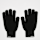 SNIPES, Woven Basic Logo Knitted Gloves black, black