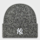 New Era, Female Wide Cuff Beanie MLB New York Yankees, grey