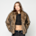 Urban Classics, Short Faux Fur Jacket, brown