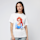 Miss Tee, Don't Care Handsign Tee, white