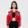 Smoke Rise, Relaxed Rodeo Cropped Jacket, red