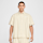 Nike, Club Short Sleeve Buttoned Oversized Shirt, beige