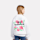 New Balance, Stacked Floral Back Graphic French Terry Crew, white