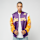 Mitchell & Ness, NBA Team Origins Satin Jacket Vintage Logo LA Lakers, purple
