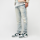 Smoke Rise, Wave Effect Jeans, blue