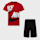 Nike, Sportswear High Brand Read Cargo Shorts Set (2 Piece), red