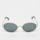 Karl Kani, Ovalförmige Sonnenbrille, silver