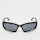Karl Kani, Retro Oval Shaped Sunglasses, black