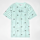 Karl Kani, Signature Palm Pinstripe T-Shirt Junior, turquoise